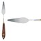 Creative Mark Stainless Steel Palette Knife Painting Tools - Paint Palette with Wooden Handle - Variety of Shapes and Sizes - 10T, 3-1/4 in